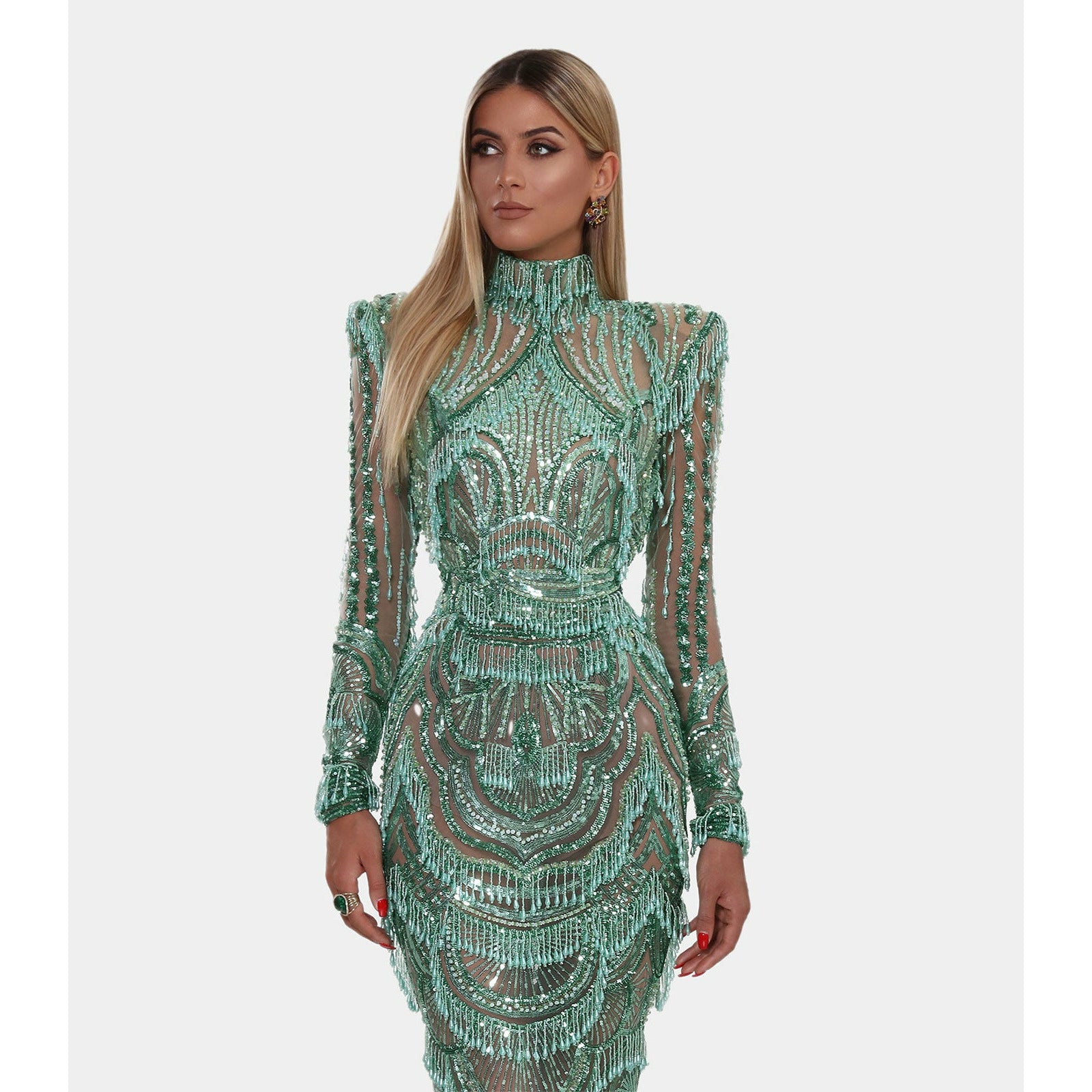 Glamourous mint-green dress – ALBINA DYLA